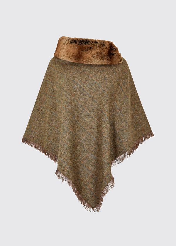 dubarry Silverfir Women's Tweed Poncho - Burren
