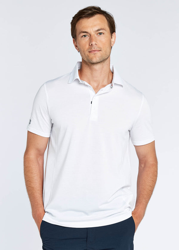 Dubarry Sorrento Mens Short-sleeved Polo - White