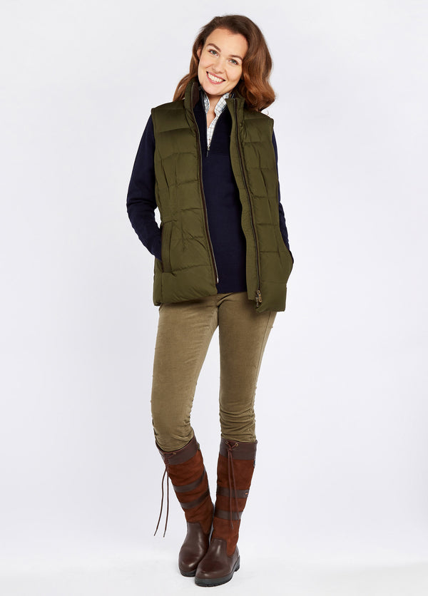 Dubarry Spiddal Quilted Gilet - Olive
