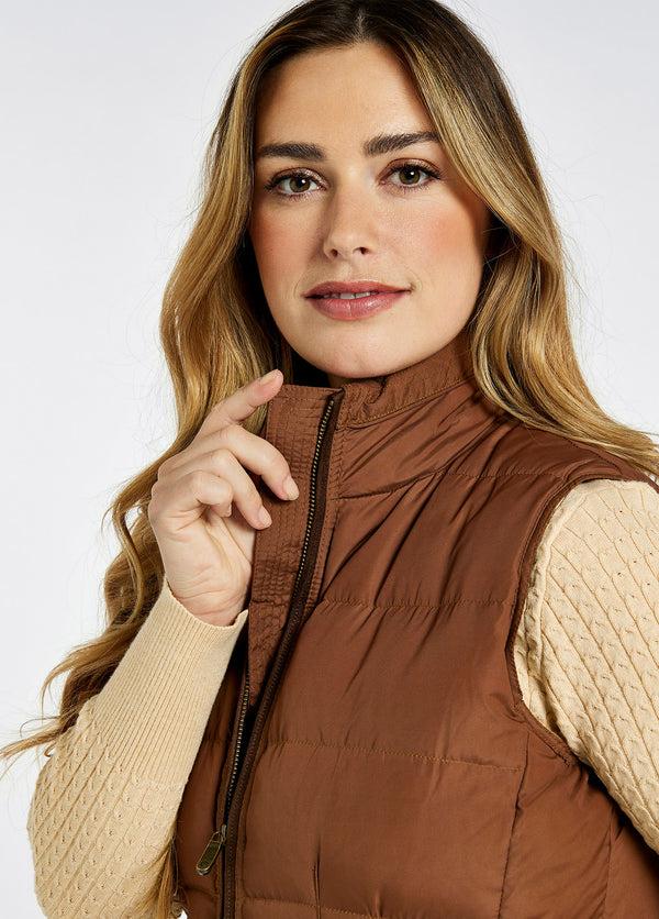 Dubarry Spiddal Quilted Gilet - Walnut