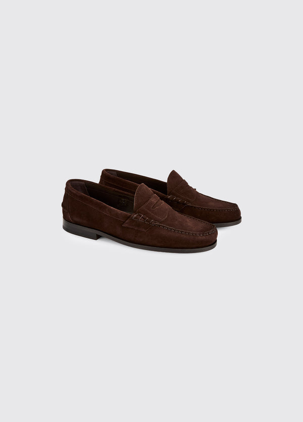 dubarry Stanford Men’s Suede Penny Loafer - Cigar