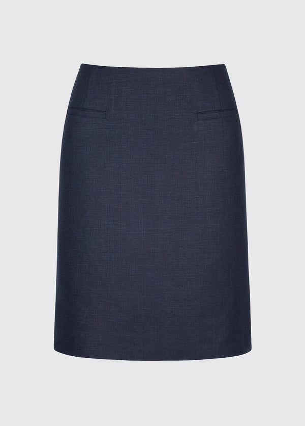 dubarry Sunflower Linen Ladies Skirt - Navy