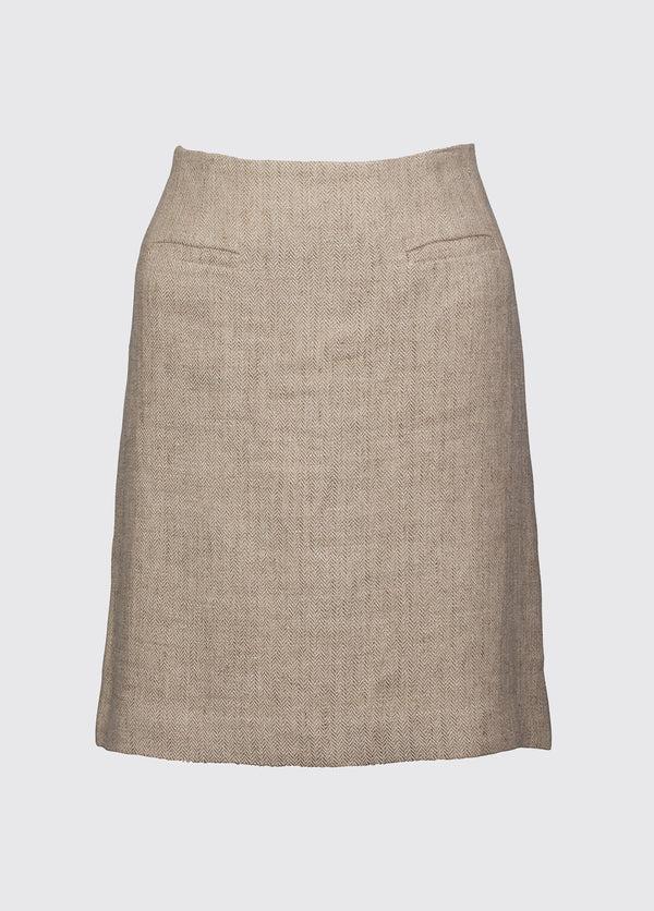 dubarry Sunflower Linen Ladies Skirt - Oatmeal