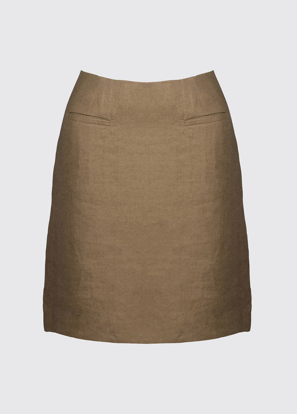 dubarry Sunflower Linen Ladies Skirt - Sage