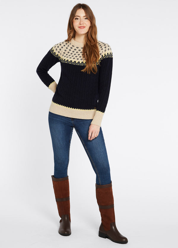Dubarry Thornfield Women’s Fair Isle Knit - Navy
