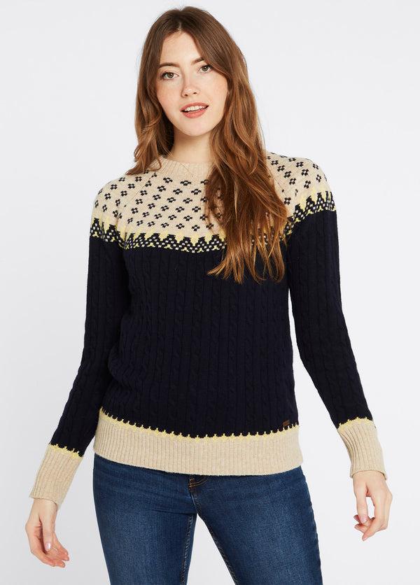 Dubarry Thornfield Women’s Fair Isle Knit - Navy