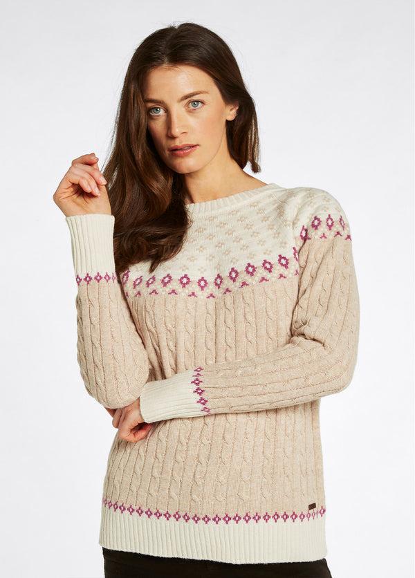 Dubarry Thornfield Women’s Fair Isle Knit - Oat