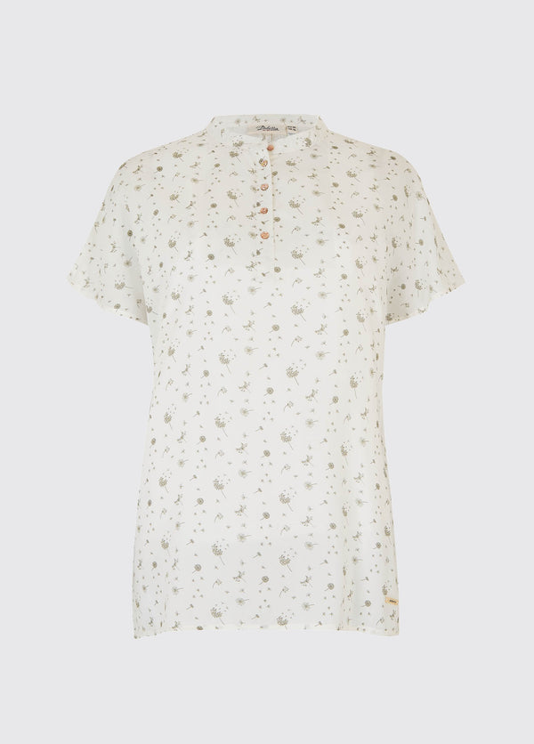 dubarry Waterfall Printed Top - White