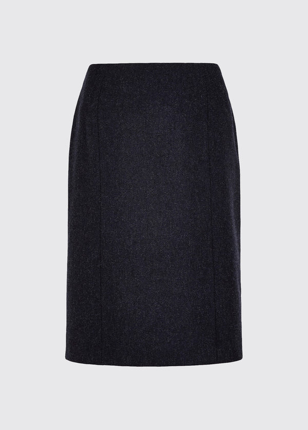 dubarry Wisteria Tweed Pencil Skirt - Navy