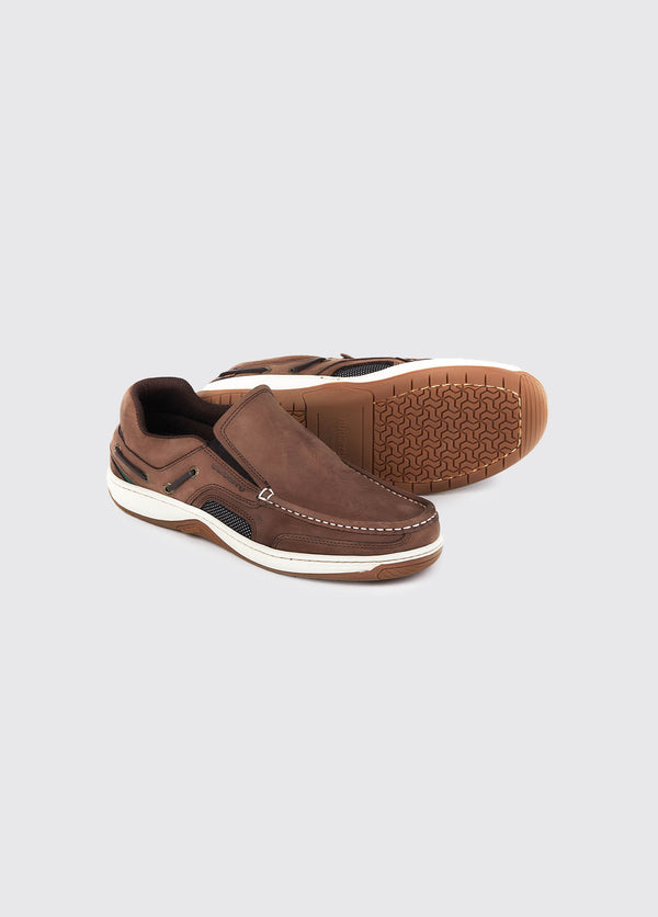 Dubarry Yacht Men's Slip-On Deck Shoe - Donkey Brown