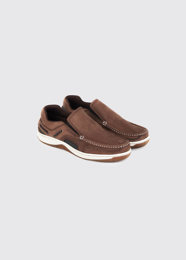 dubarry Yacht Men's Slip-On Deck Shoe - Donkey Brown