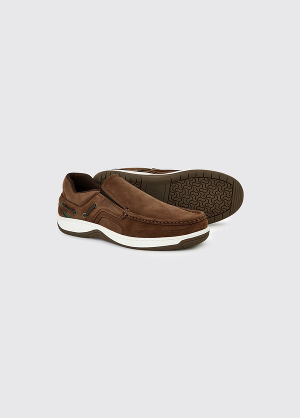 Dubarry Yacht Men's Slip-On Deck Shoe - Walnut