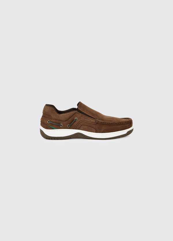 Dubarry Yacht Men's Slip-On Deck Shoe - Walnut