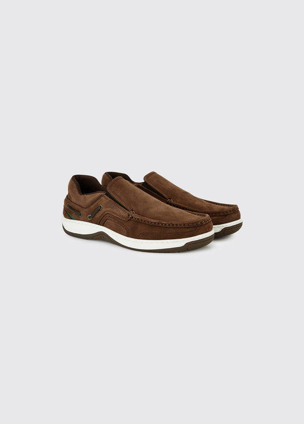 dubarry Yacht Men's Slip-On Deck Shoe - Walnut
