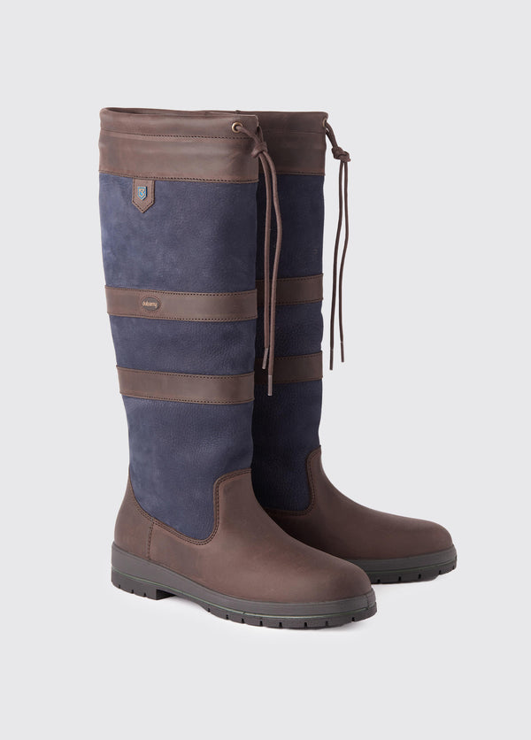 dubarry Galway Ladies ExtraFit™ Country Boot - Navy/Brown