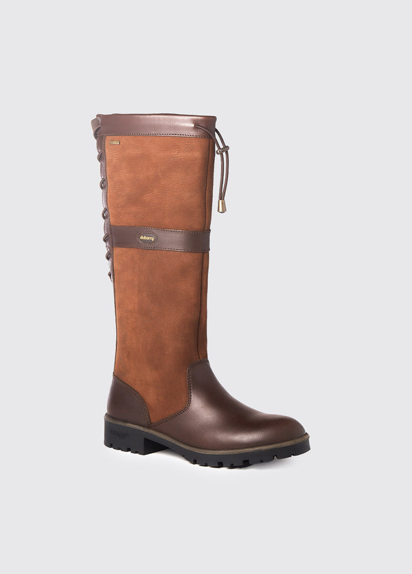 Dubarry Glanmire Ladies Adjustable Calf Country Boot - Walnut