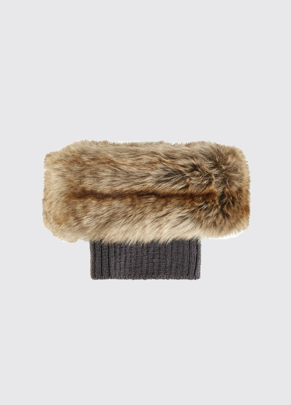 dubarry Glenfort Ladies Faux Fur Boot Cuff - Chinchilla