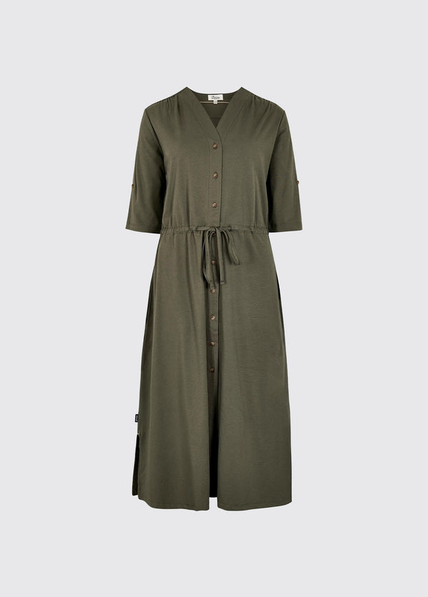 dubarry Hanlon Women’s Midi Length Shirt Dress - Kelp