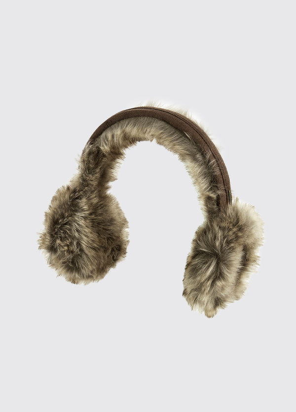 dubarry Hillcrest Ladies Faux Fur Ear Muffs - Chinchilla