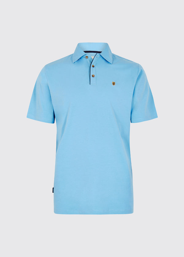 dubarry Kilmurray Men’s Three-Button Polo - Azure Blue