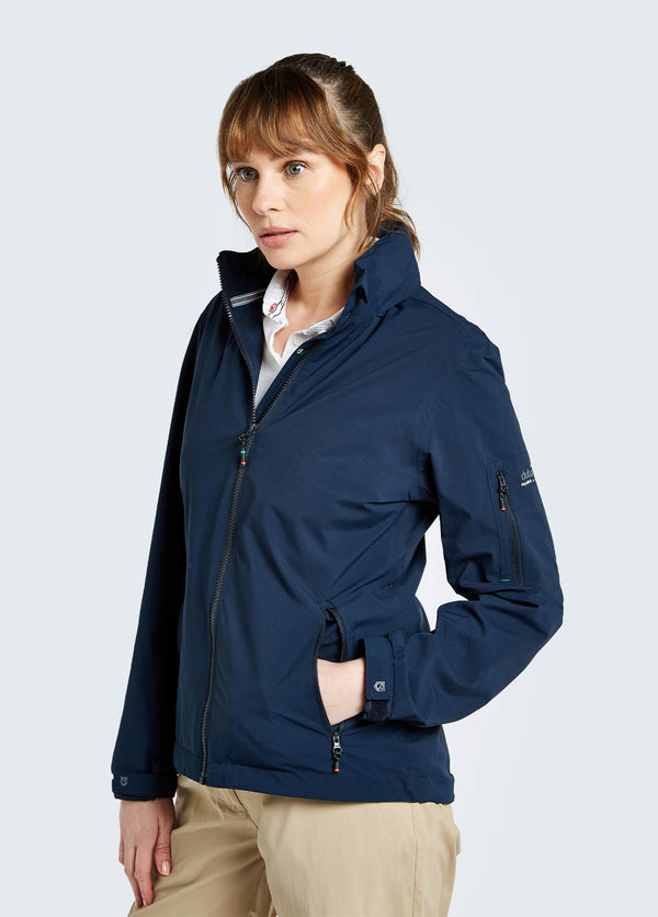 Dubarry Livorno Women's Fleece-lined Crew Jacket - Navy