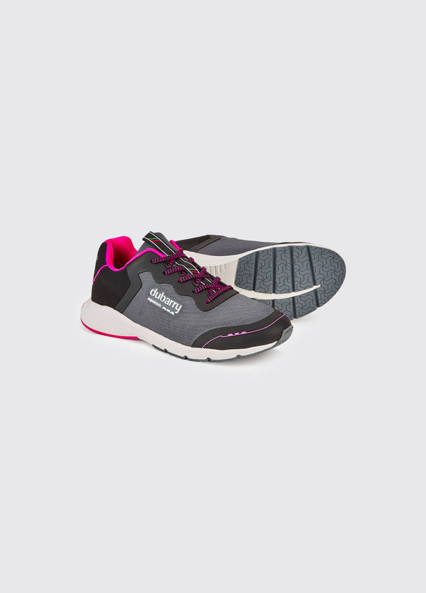 Dubarry Palermo Ladies Lightweight Sporty Trainer - Steel/Cerise