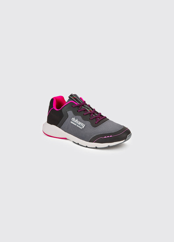 Dubarry Palermo Ladies Lightweight Sporty Trainer - Steel/Cerise