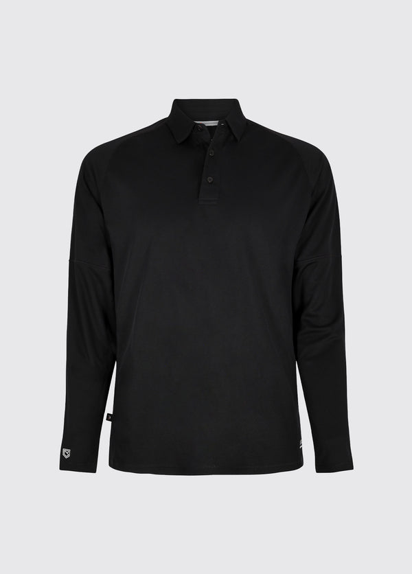 dubarry Piraeus Men's Long Sleeve Technical Polo - Black
