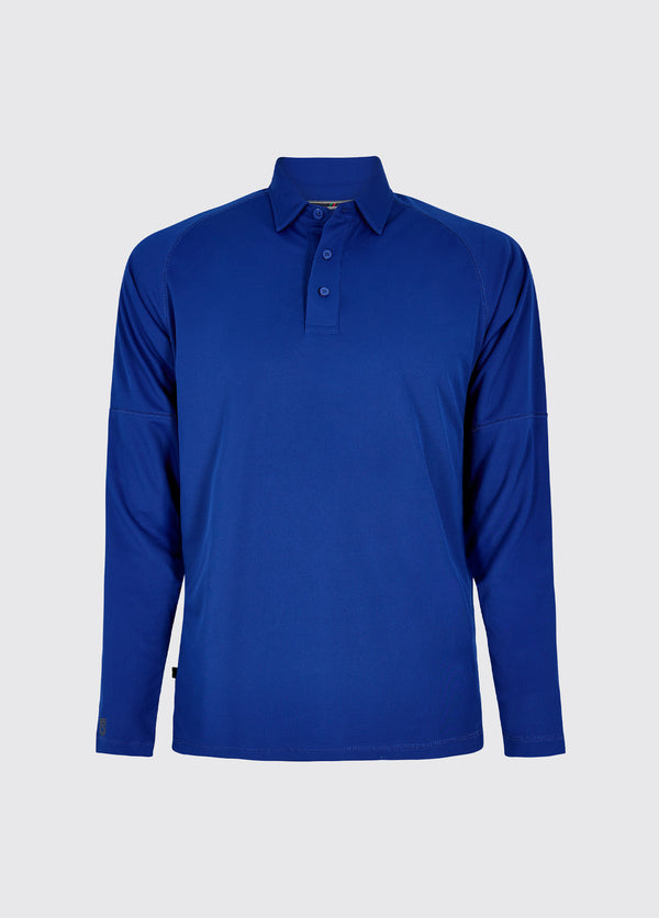 dubarry Piraeus Men's Long Sleeve Technical Polo - Ultramarine