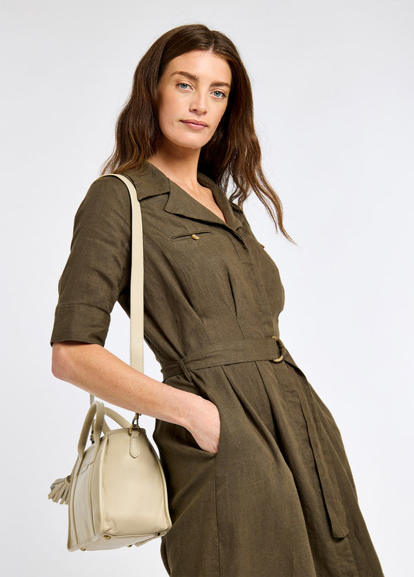 Dubarry Ramelton Medium Size Leather Handbag - Oyster