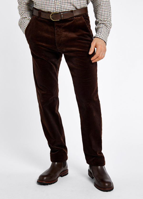 Dubarry Stride Men's Corduroy Trousers 32in Inseam - Brown