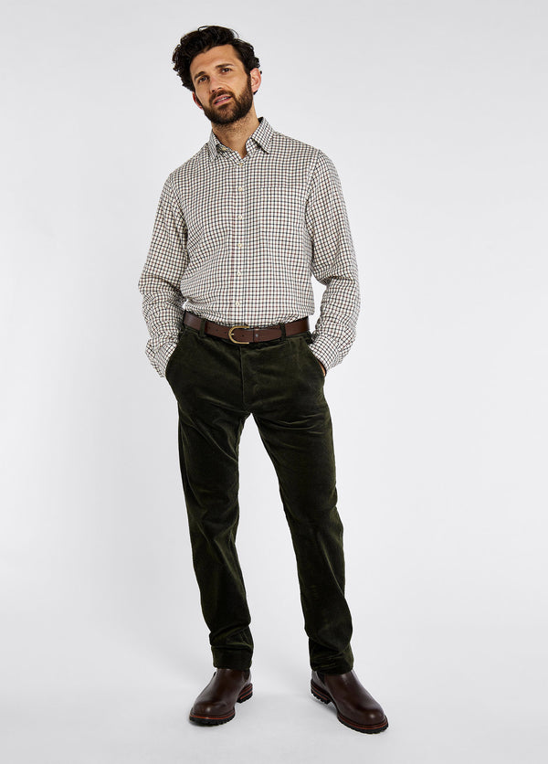 Dubarry Stride Men's Corduroy Trousers 34in Inseam - Olive