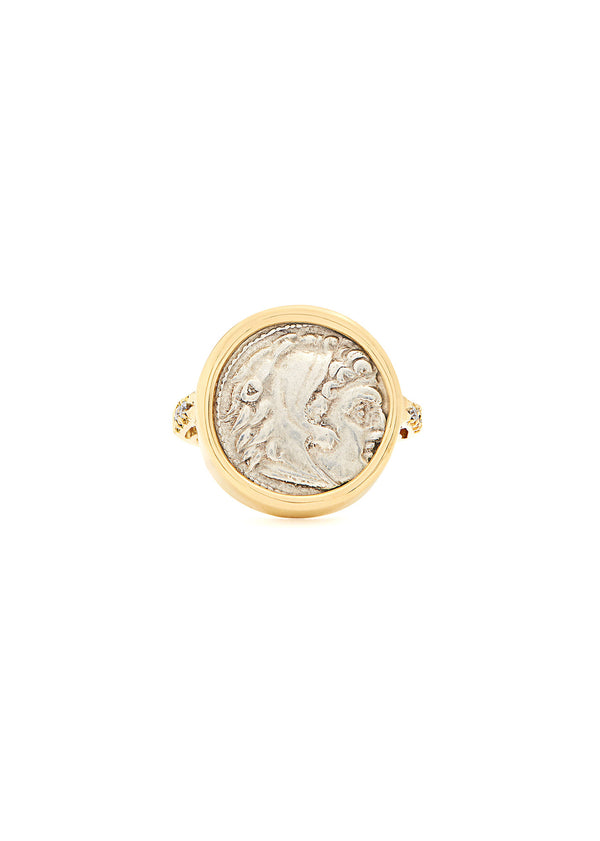 dubini Alexander the Great Signet Diamond Ring
