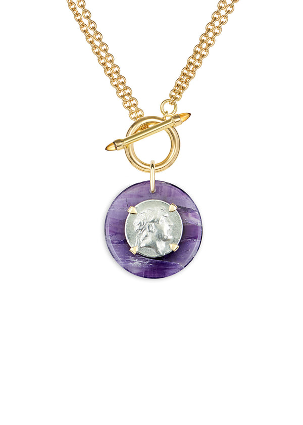 dubini Ariarathes IX Medallion Toggle Necklace