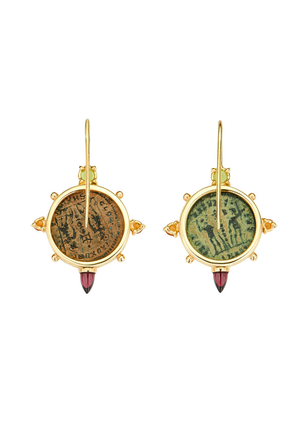 Dubini Empress Cross Earrings