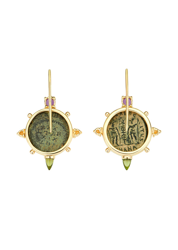 Dubini Empress Cross Earrings