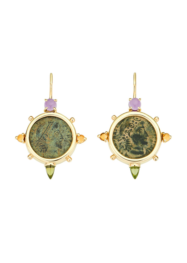 dubini Empress Cross Earrings
