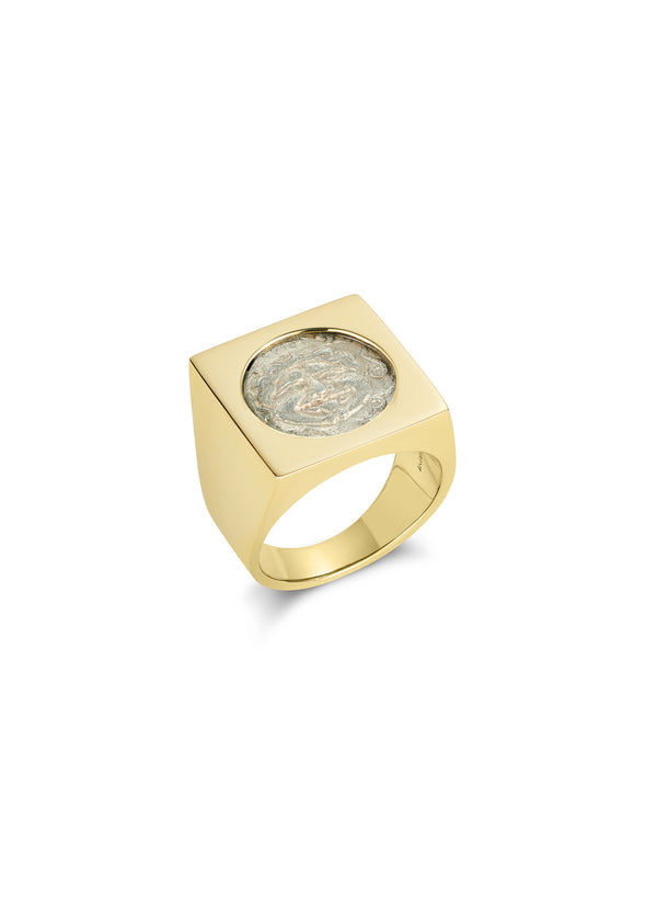 dubini Gorgon Signet Ring