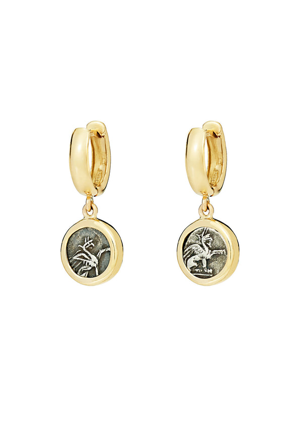 dubini Griffin Hoop Earrings