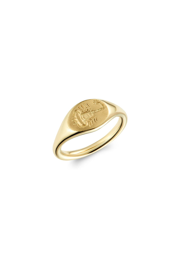 dubini Scorpio Intaglio Signet Ring