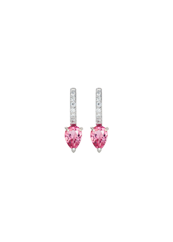 dubini Theodora Rubellite Drop Earrings