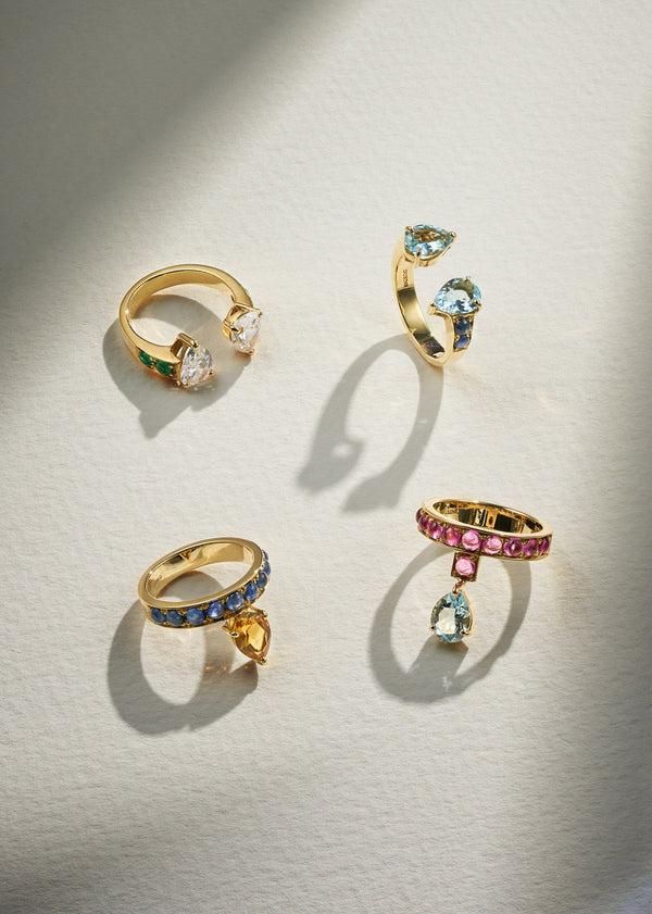 Dubini Theodora Tear Ring