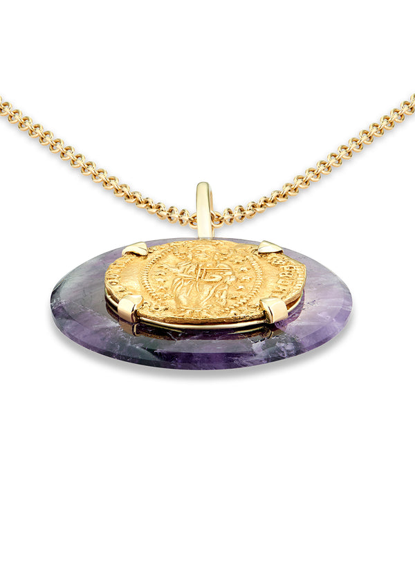 Dubini Venetian Ducat Amethyst Medallion