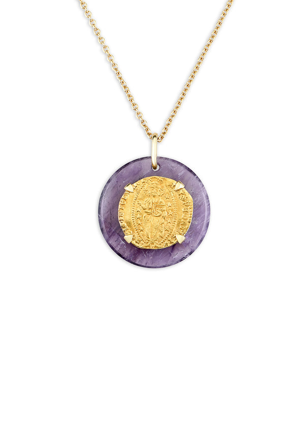 dubini Venetian Ducat Amethyst Medallion