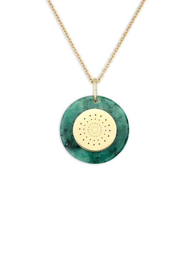 Dubini Venetian Ducat Emerald Medallion