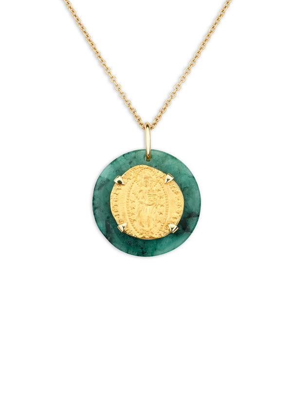 dubini Venetian Ducat Emerald Medallion