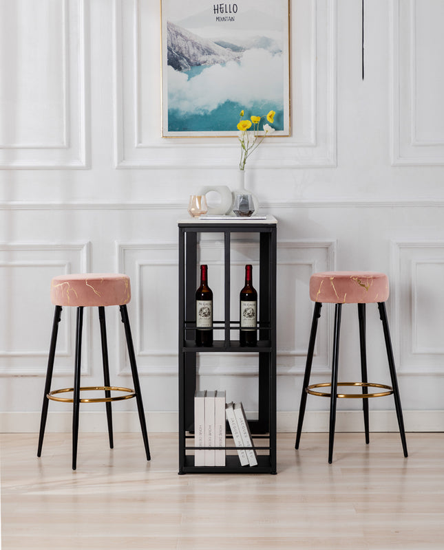 duhome 24"/30" Asheville Hot Stamping Bar Stools Set of 2