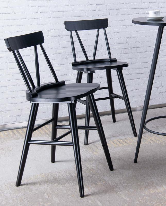 Duhome 24" Sevierville Windsor Wooden Counter Stools Set Of 2