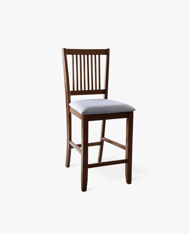 duhome 25" Ventura Slat-Back Wood Counter Stools Set of 2