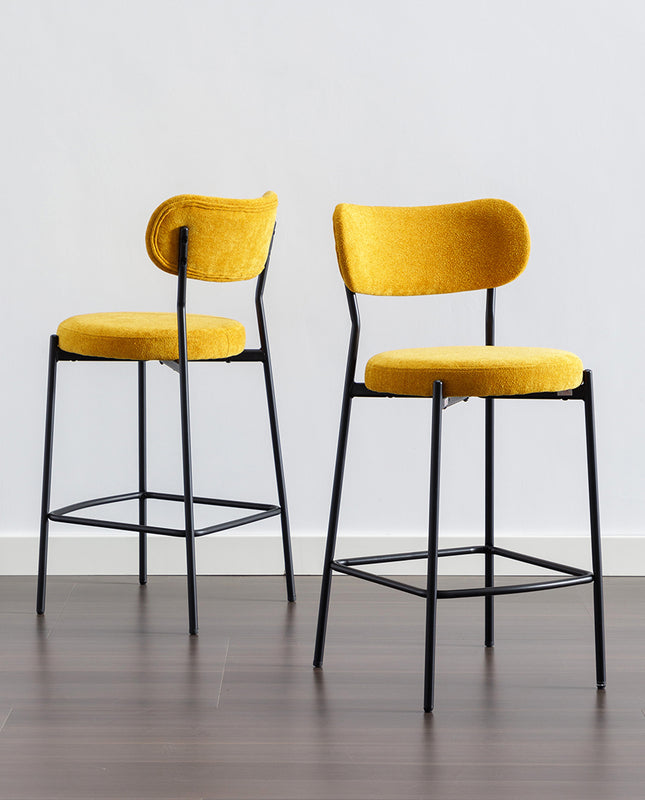 Duhome 26" Shelbyville Padded Bouclé Counter Stools Set Of 2